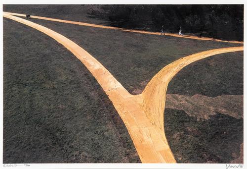  CHRISTO - Wrapped walks ways, Loose Park, Kansas City, Missouri, 1977-1978.  Five Projects (1981)