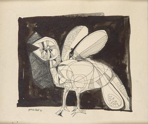 Lote 0554
JOSÉ MARÍA GARCÍA LLORT - El gato