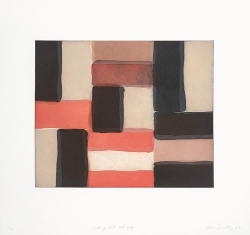  SEAN SCULLY - Wall of Light Red Grey
