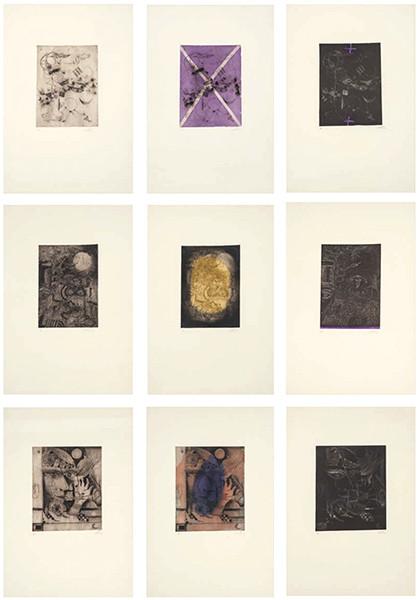  ANTONI TÀPIES - Nou variacions sobre tres gravats de 1947-1948