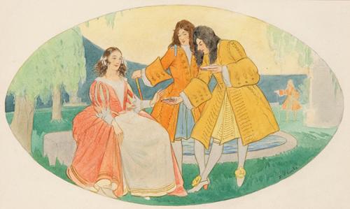 Lote 0051
EULOGIO VARELA - Escena cortesana