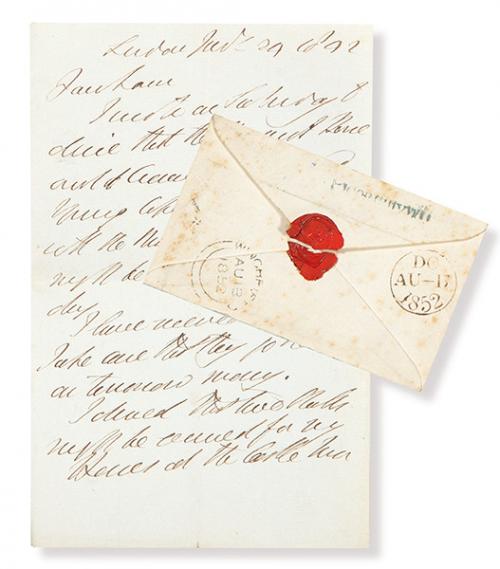 Lote 0057
ARTHUR WELLESLEY, DUQUE DE WELLINGTON - Correspondencia con la familia Farnham de Surrey