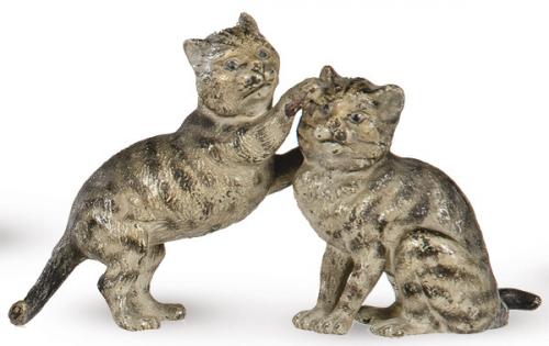  Pareja de gatitos de Viena. S. XIX