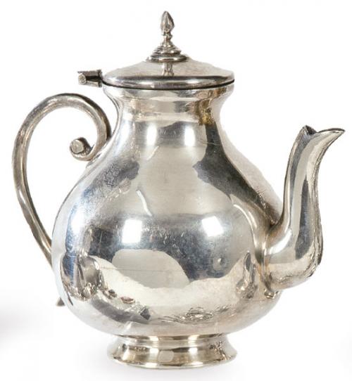  Tetera de plata egipcia punzonada Ley 900, Cairo.