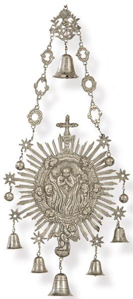 Lote 1171
Cascabelero de plata española siguiendo modelos del S. XVIII S. XX.