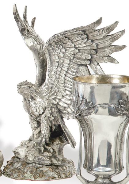  Aguila bañada en plata de la Joyería Gregory
