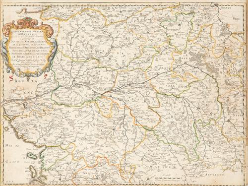 Lote 0008
NICOLAS SANSON D'ABBEVILLE - Mapa del gobierno de Orleans