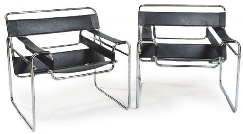  Marcel Breuer (1902-1981) Reedición
Pareja de sillas Wassily