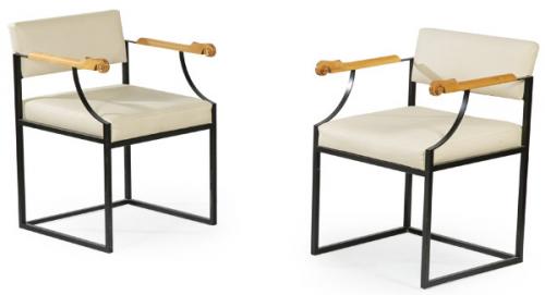  Jose Luis Perez Ortega (1949) para ArtesMoble 1988
Pareja de sillas modelo Frailero