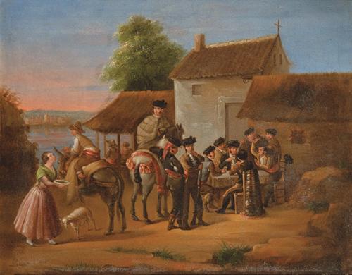 Lote 0104
ESCUELA ANDALUZA S. XIX - Bandoleros 