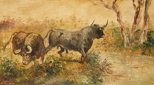  ESCUELA ESPAÑOLA S. XIX-XX - Toros