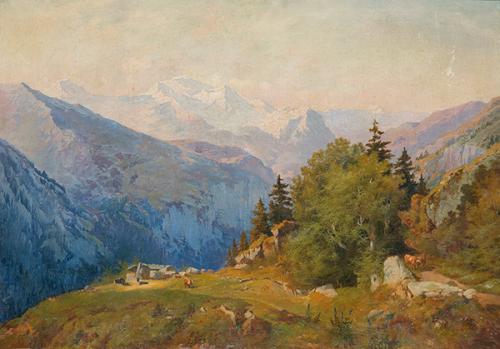  MARIANO BARBASÁN Y LAGUERUELA - Paisaje de los Picos de Europa