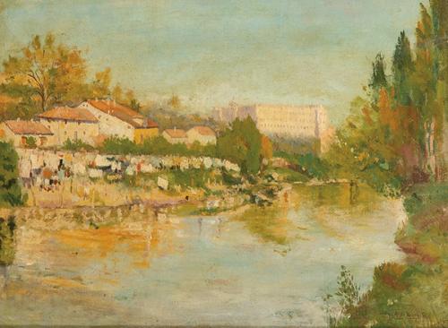 Lote 0127
AURELIANO DE BERUETE - Vista del Palacio Real desde la Casa de Campo