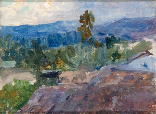  DARIO DE REGOYOS - Paisaje de Guipuzcoa