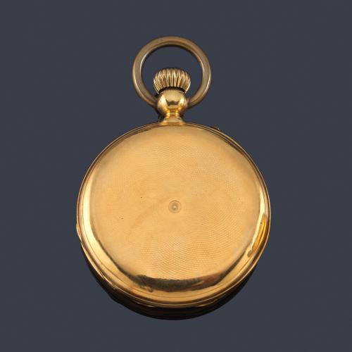  J. BENOIT reloj saboneta con caja en oro amarillo de 18 K.