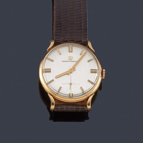  GIRARD PERREGAUX de caballero con caja en oro amarillo de 18 K.