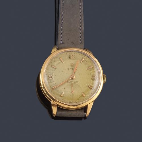  CYMA Cymaflex de caballero con caja en oro amarillo de 18 K.