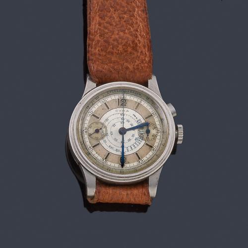  CYMA cronógrafo de caballero con caja en acero.