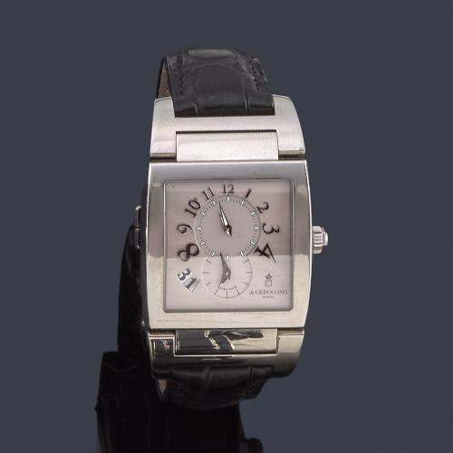  DE GRISOGONO Instrumento nº 1 de caballero con caja en acero. Con estuche original.