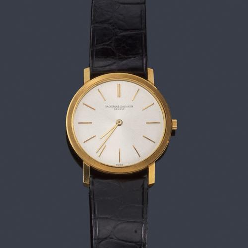  VACHERON & CONSTANTIN de caballero con caja en oro amarillo de 18 K.