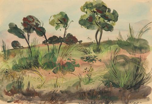  LUIS GARCIA OCHOA - Paisaje con árboles