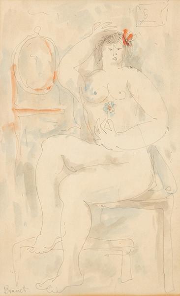  MIGUEL BRUNET - Desnudo y espejo