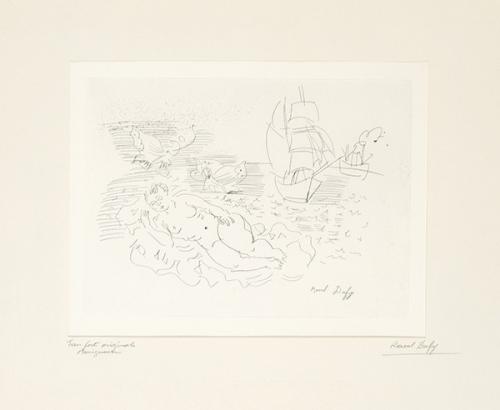  RAOUL DUFY - La Petite Baigneuse aux Papillons