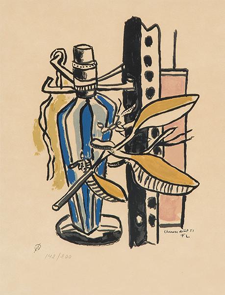 Lote 0587
FERNAND LEGER - Bouteille Bleue