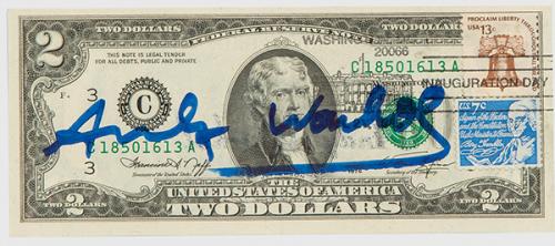  ANDY WARHOL - 2 Dólares