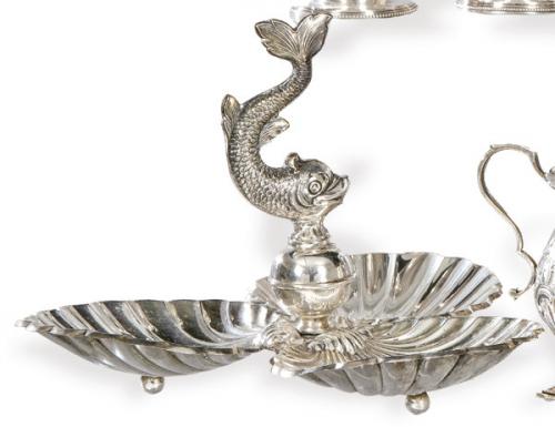  Porta aperitivos de plata española sin punzonar