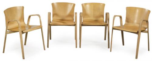  Vico Magistretti (Milán 1920 - 2006) para De Padova 2002
Conjunto de siete sillas modelo Cirene 03