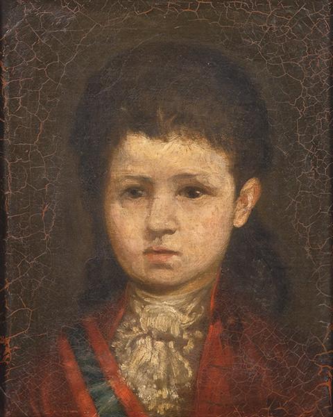  ESCUELA ESPAÑOLA S. XIX - Retrato de niña