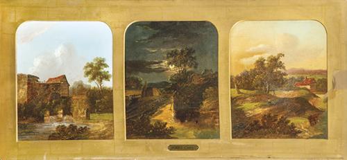  CHARLES GREVILLE MORRIS - Amanecer, atardecer y ocaso en el campo inglés