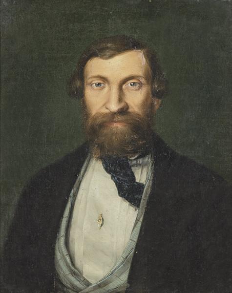  ESCUELA ESPAÑOLA S. XIX - Retrato de caballero