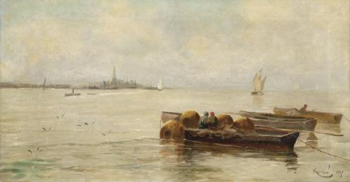  ELISEO MEIFRÉN - Barca varada en la playa