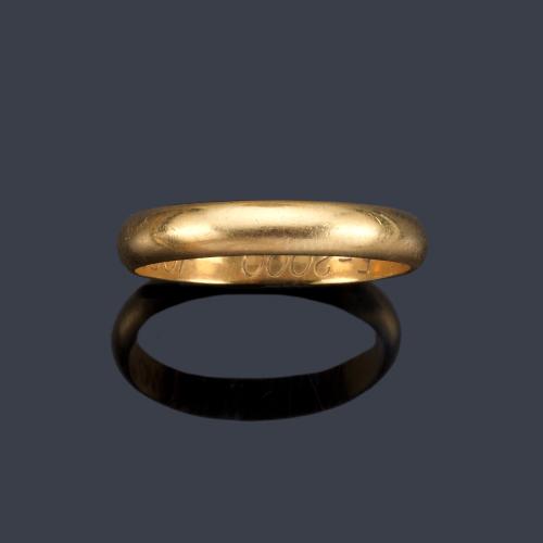  Alianza en oro amarillo de 18K.
