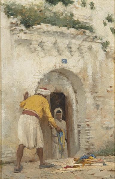  ESCUELA ORIENTALISTA S. XIX - Calle de Tánger