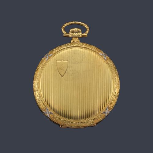  PATEK PHILIPPE , reloj saboneta caja nº 414389 con caja en oro amarillo de 18 K.