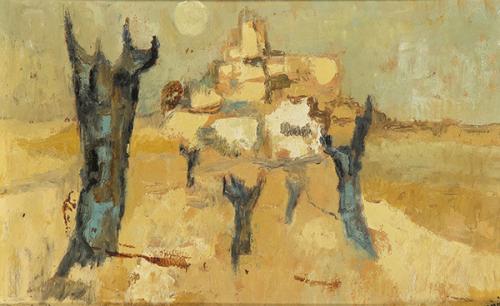 Lote 0311
CHARLES MONNIER - Village provençal aux olivier