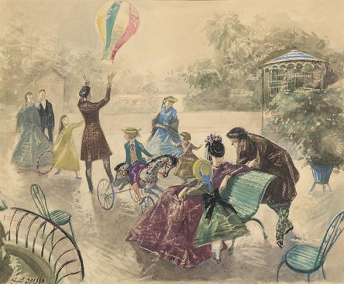  ALFREDO OPISSO - Jugando en el parque