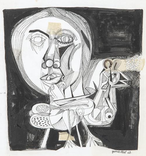  JOSÉ MARÍA GARCÍA LLORT - Hombre y pájaro