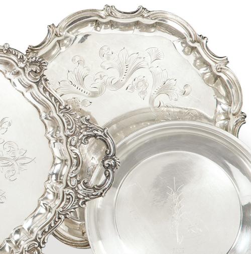  Salvilla de plata española punzonada 1ª Ley de Pasgorcy.