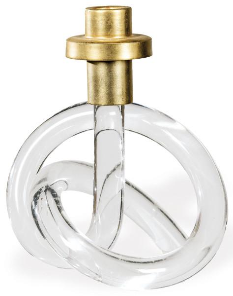 Lote 1357
Dorothy Carpenter Thorpe (1901-?)
Candelero modelo Pretzel en plexiglás o lucite y latón.
Años 70