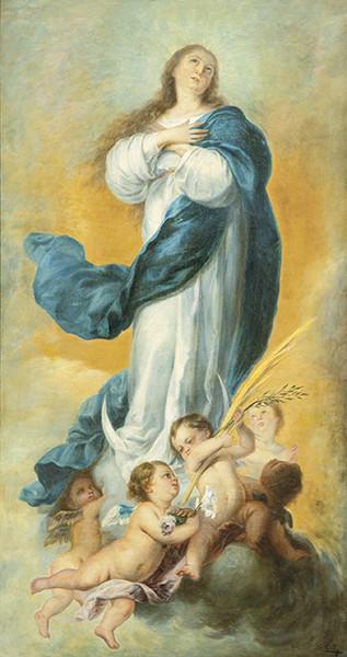  COPIA DE BARTOLOMÉ ESTEBAN MURILLO S. XIX - Inmaculada "de Aranjuez"