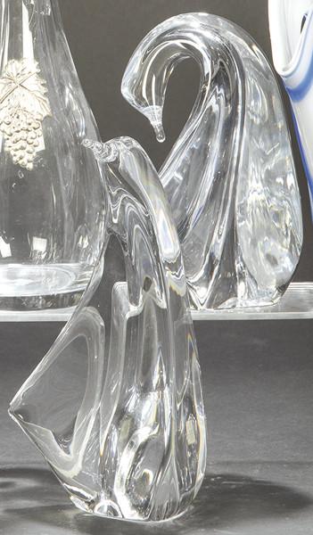 Lote 1471
Pareja de pinguinos de cristal de Daum, Francia h. 1960-70.