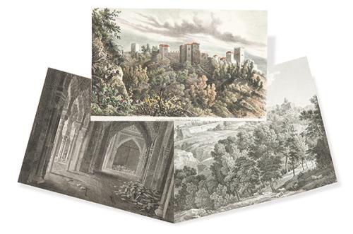 Lote 0013
ARTISTAS VARIOS - Vista general de la parte esterior de la Alhambra de Granada. 1858
Sala de Justicia del palacio de la Alhambra de Granada
Vista del palacio de Carlos V de la Alhambra