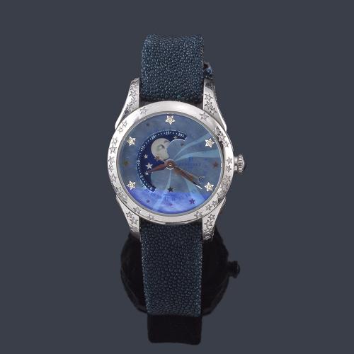  PERRELET ref. A203013 de señora con caja en acero y brillantes. Con estuche y documentación.