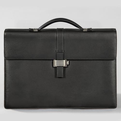  Maletín Montblanc Meisterstuck en piel color negro.