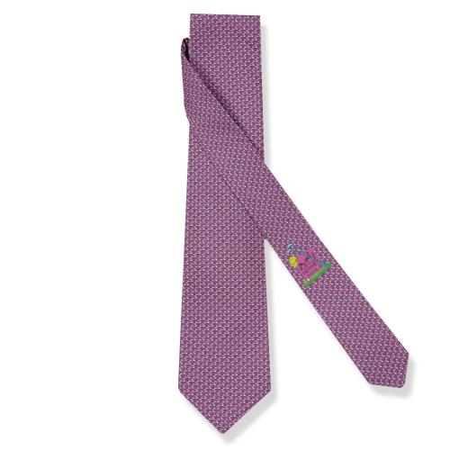  Corbata Hermes roja. Con estuche