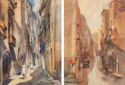  MIQUEL FARRÉ LLADÓ - Callejones de Barcelona